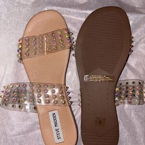 Steve Madden Tan Studded Women's Sandals